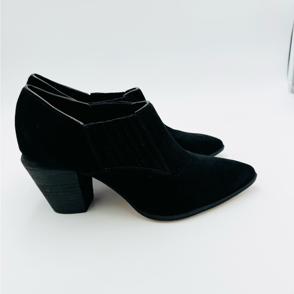 NEW Splendid Hertha Black Leather Suede Ankle Bootie - Picture 4 of 11